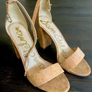 Sam Edelman Cork Heel Sandals